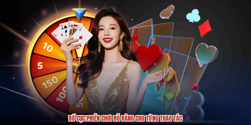 Bố cục phiên chơi rõ ràng cho từng thao tác