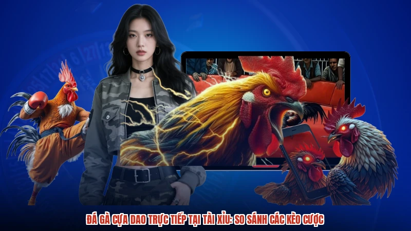 Đá gà cựa dao trực tiếp tại TÀI XỈU: So sánh các kèo cược