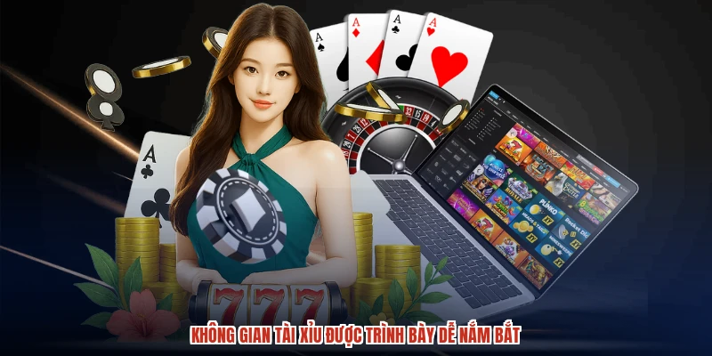 Không gian TÀI XỈU được trình bày dễ nắm bắt