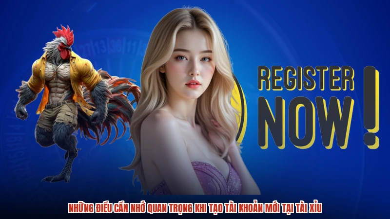 Những điều cần nhớ quan trọng khi tạo TÀI khoản mới tại TÀI XỈU