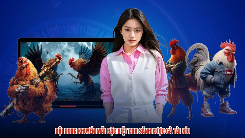 Nội dung khuyến mãi đặc biệt cho sảnh cược gà TÀI XỈU