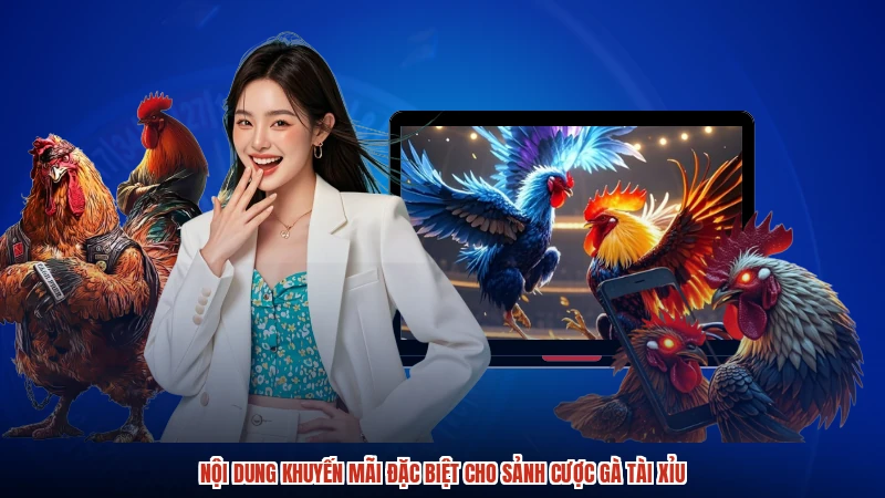 Nội dung khuyến mãi đặc biệt cho sảnh cược gà TÀI XỈU