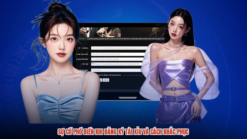 Sự cố phổ biến khi đăng ký TÀI XỈU và cách khắc phục