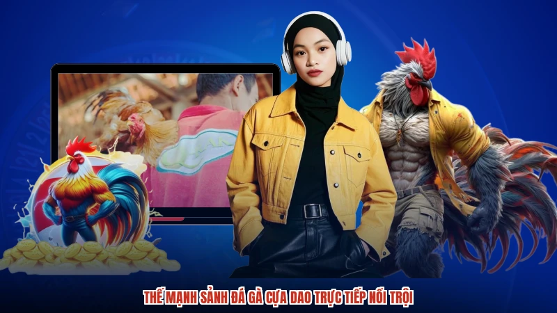 Thế mạnh sảnh Đá gà cựa dao trực tiếp nổi trội
